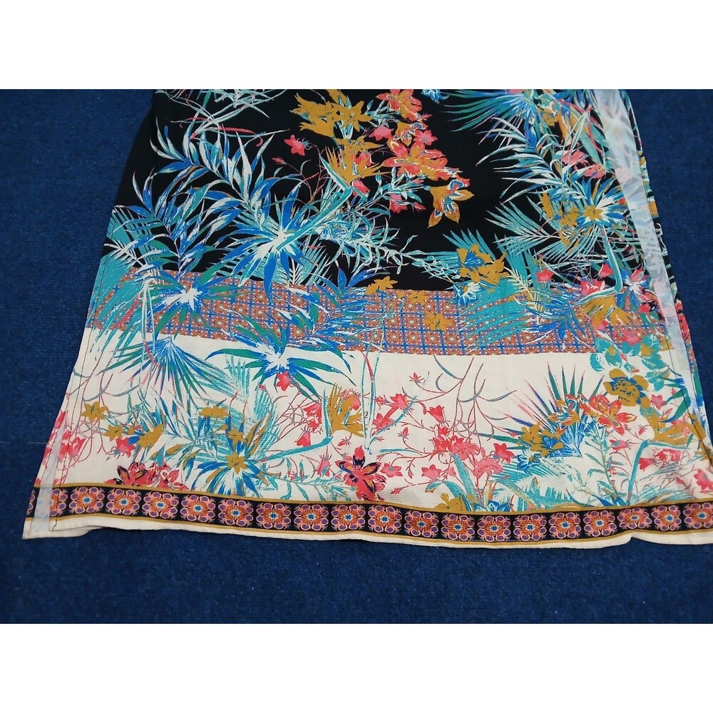 Flying Tomato Long Maxi On/Off Shoulder Style Tropical Dress  Large - Picture 7 of 13